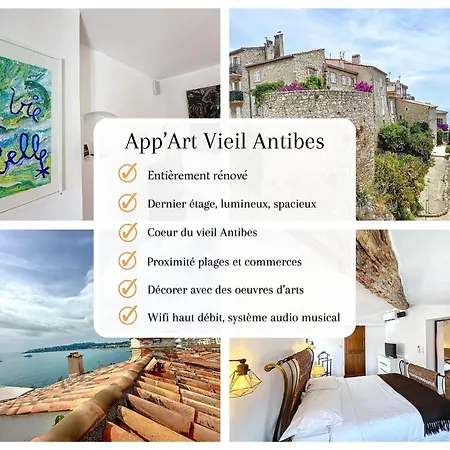 App'art Vieil Appartement Antibes